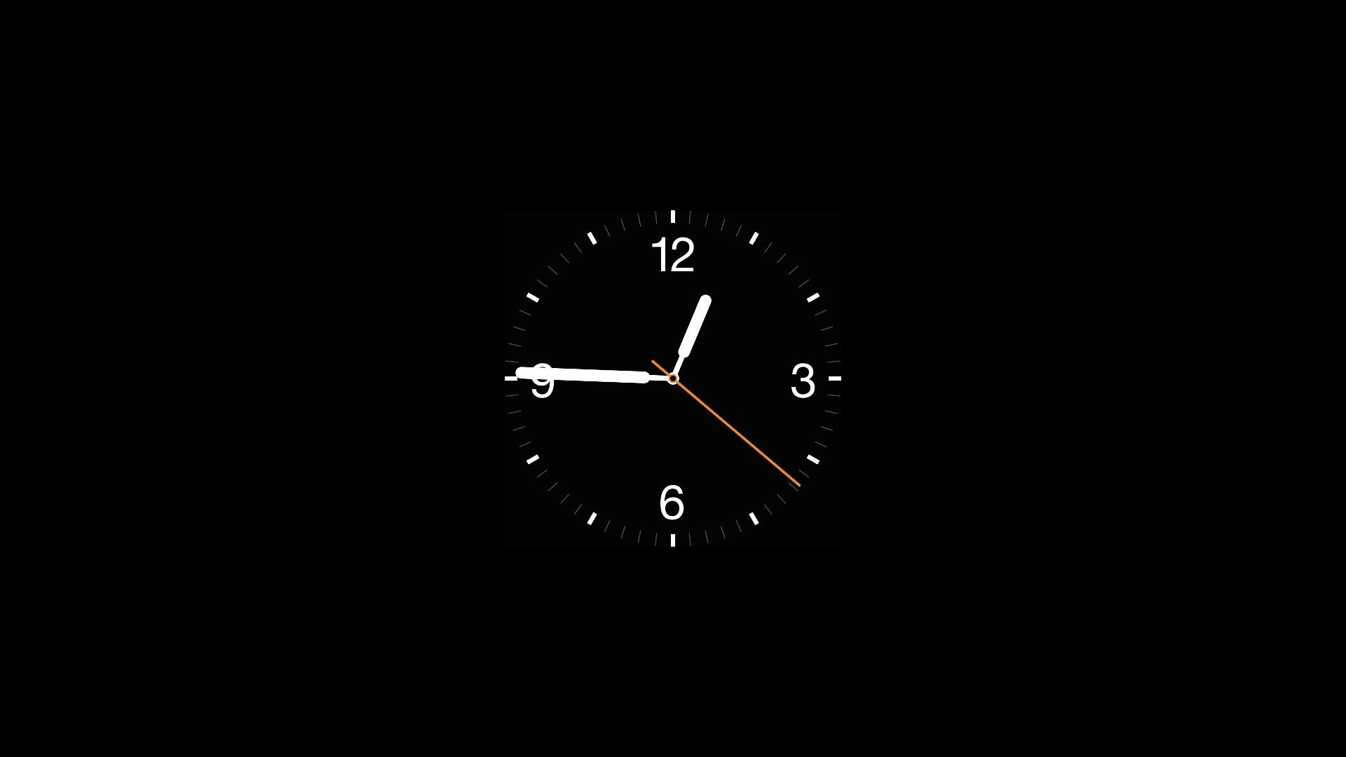 Заставка в виде циферблата Apple Watch на Mac OS