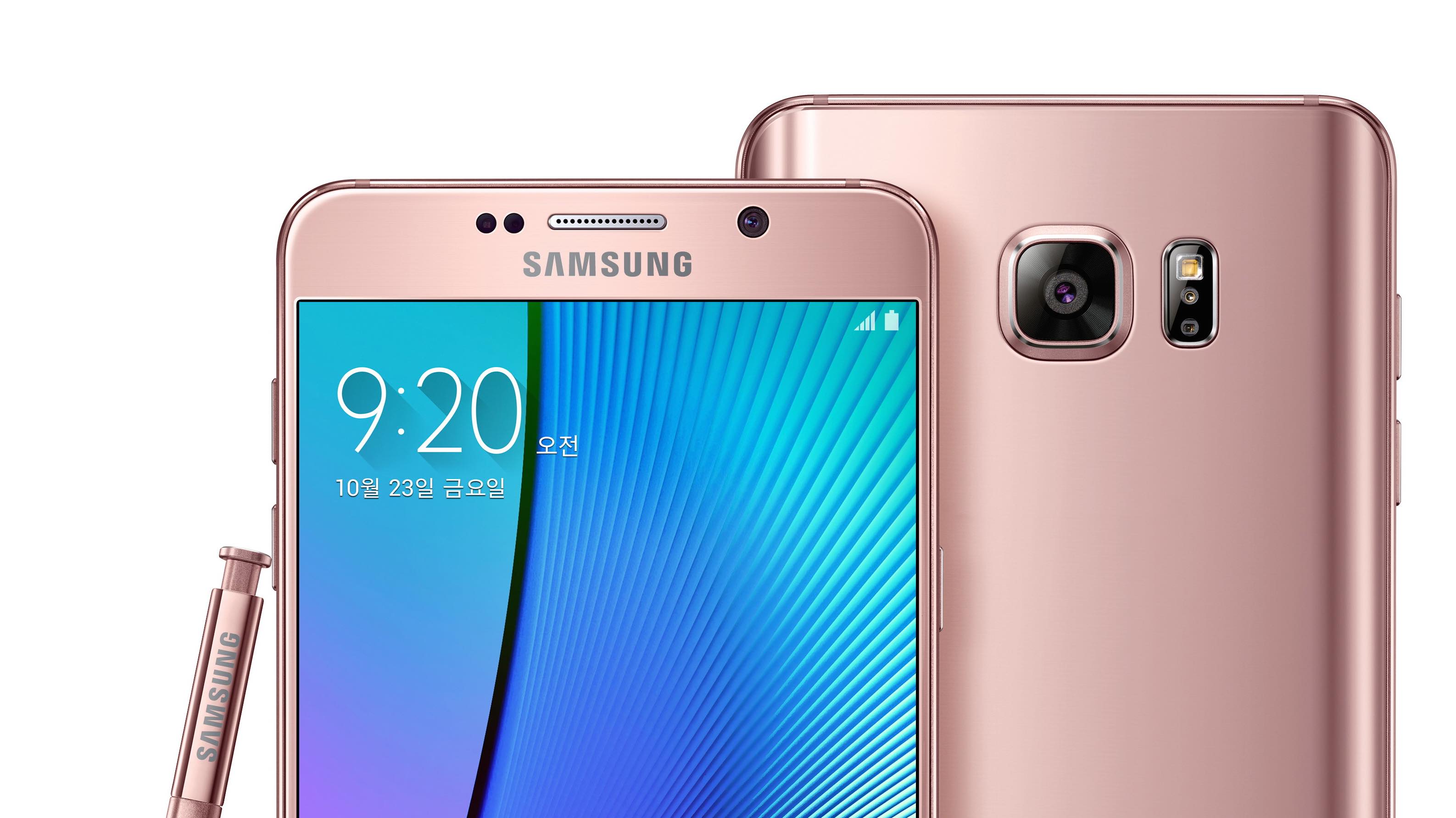 Samsung выпустит Galaxy Note 5 в розовом корпусе