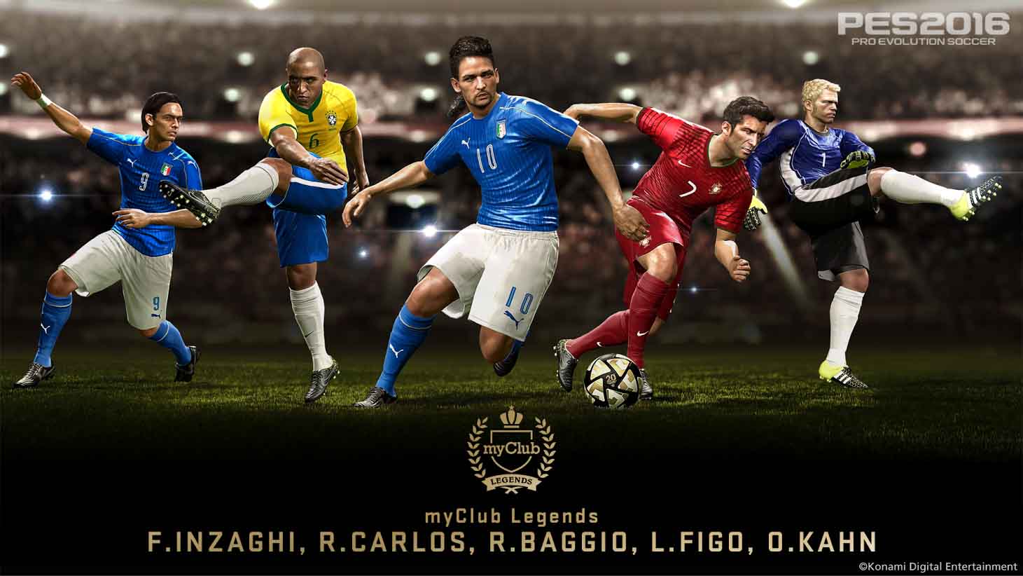Pro Evolution Soccer 2016 обзаведется легендами футбола