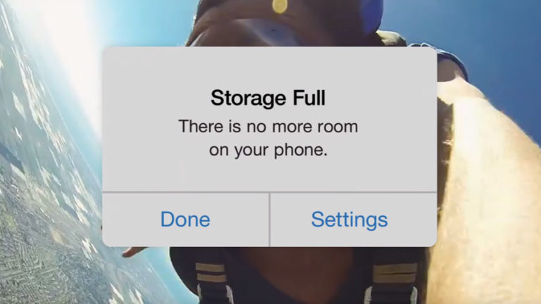 iphone storage