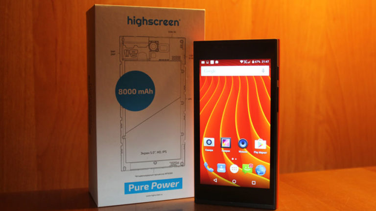 Highscreen Pure Power: powerbank с дисплеем