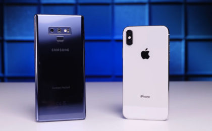 galaxy note 9 _ iphone x