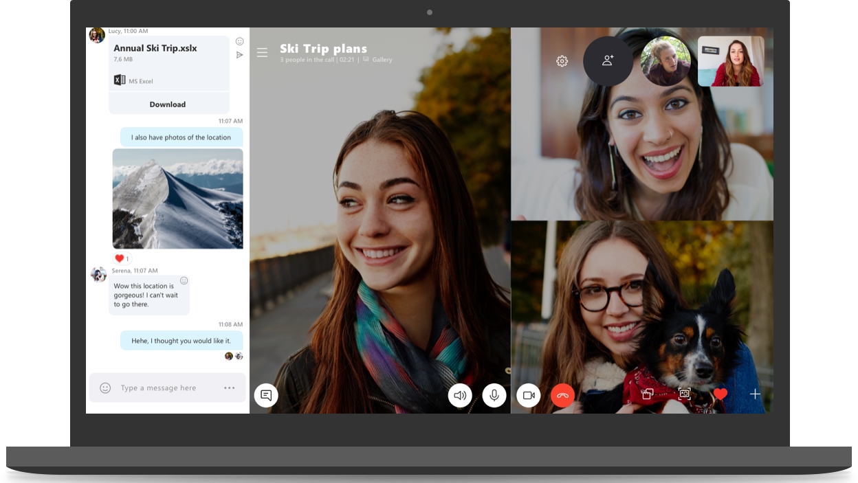 В Skype для ПК появилась функция размытого фона