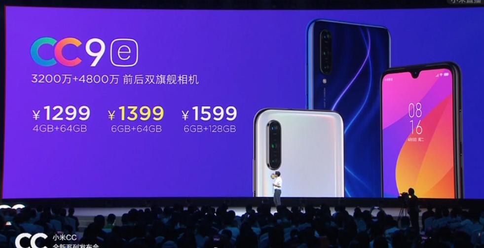 Представлены доступные смартфоны Xiaomi CC9 и Xiaomi CC9e