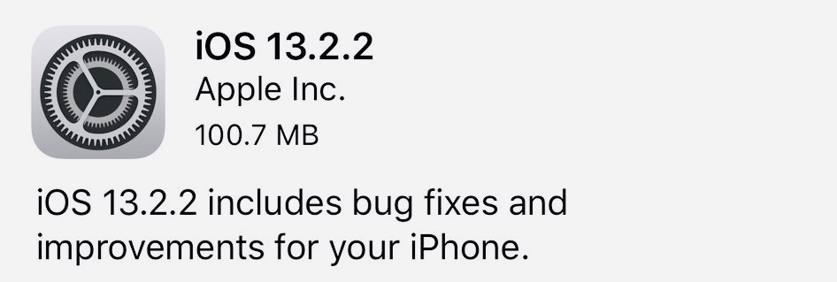 Ios 13 2 2