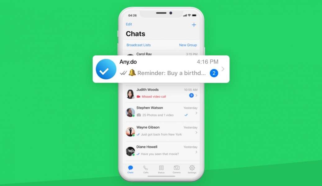 Any Do Whatsapp