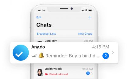 Anydo Whatsapp