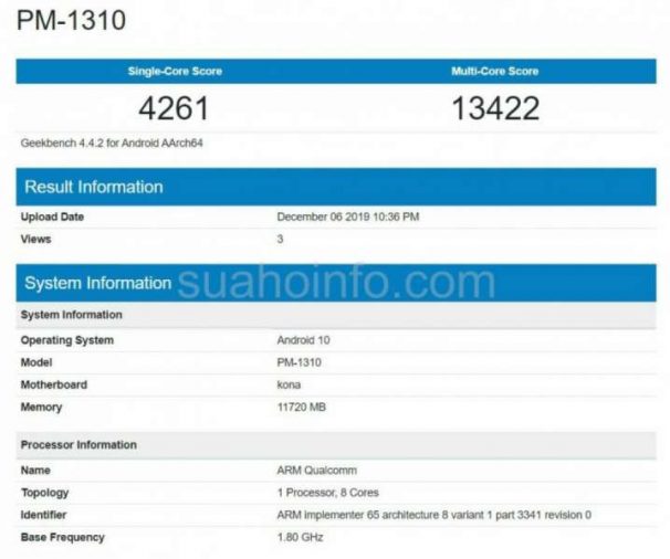 Geekbench Xperia 3