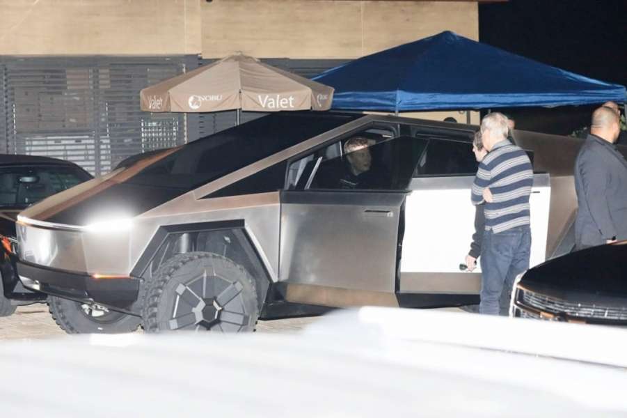 Tesla Cybertruck Elon Musk Driving