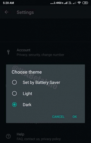 Whatsapp Black