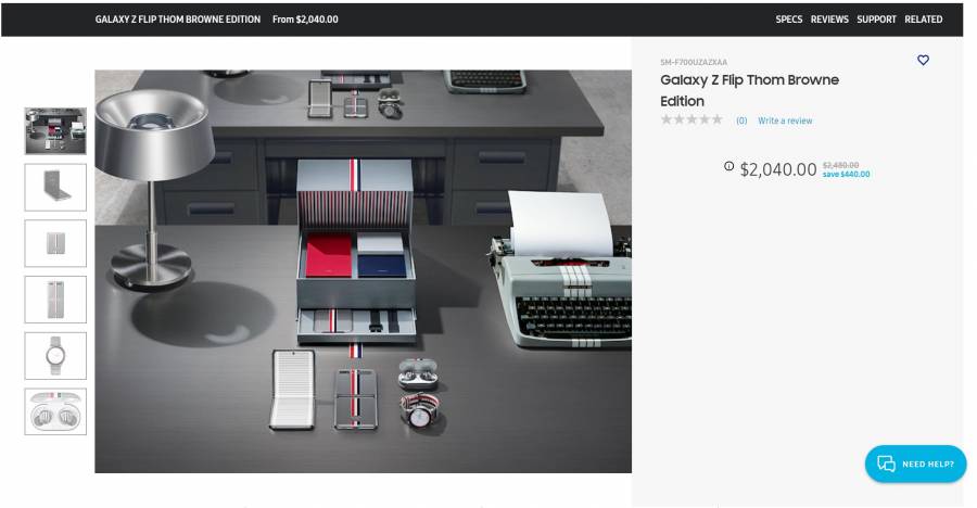 Samsung Galaxy Z Flip Thom Browne Edithion