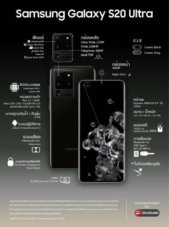 Samsung Galaxy S20 Ultra