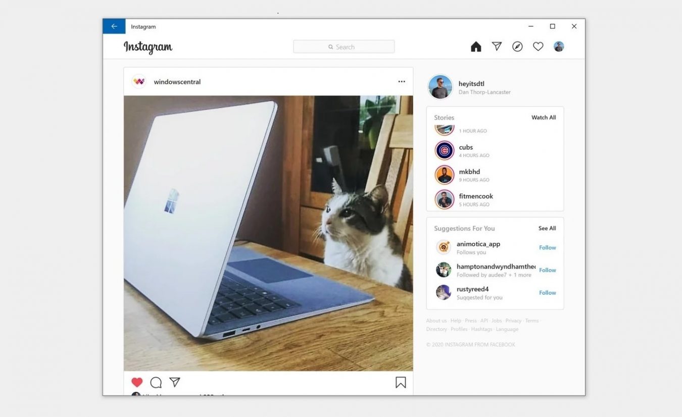 Instagram Windows