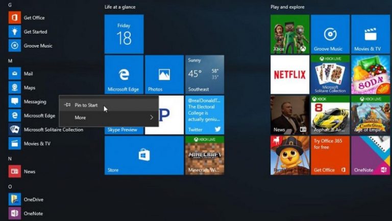 Tile Windows 10