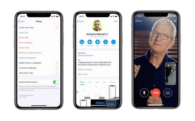 Telegram Beta Video Call