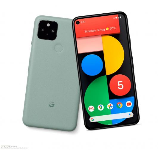 Google Pixel 5 Official Press Renders In Black And Green Colors 894