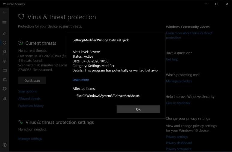 Windows Security App