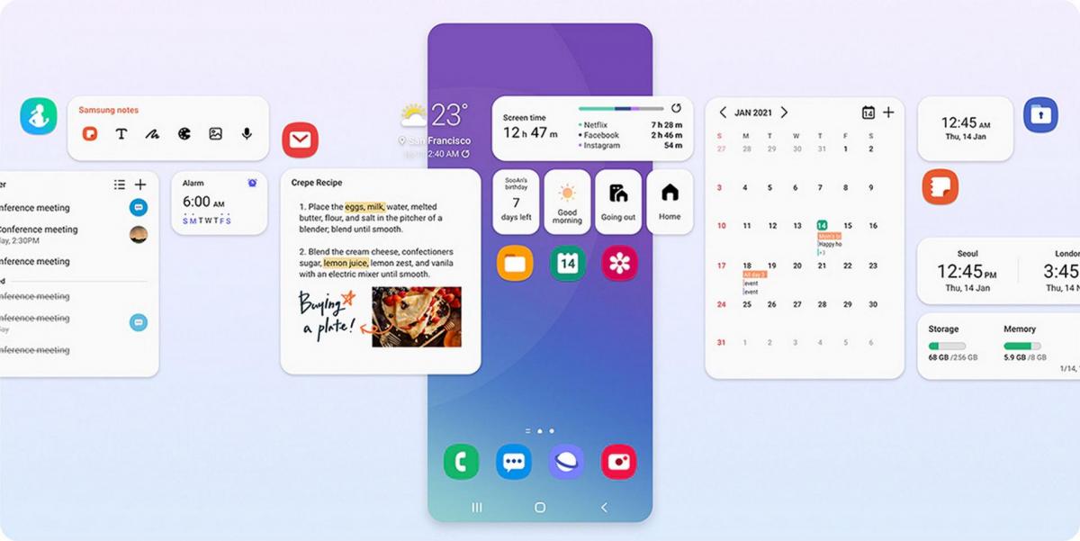 Бета-версия One UI 4 стала доступна для Galaxy S21
