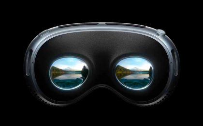 Внутренняя часть Apple Vision Pro. Два дисплея
