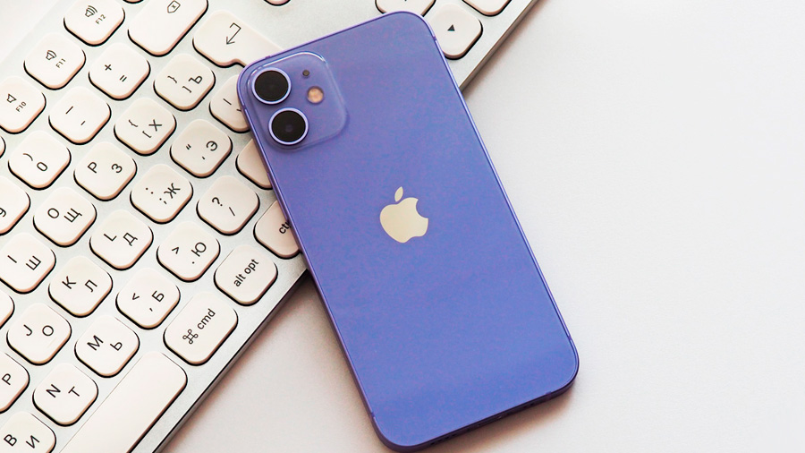 iphone 12 mini в фиолетовом цвете