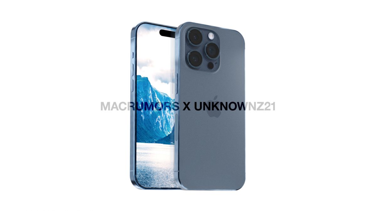 Слухи: iPhone 15 Pro получит пыльно-синий цвет с матовыми гранями