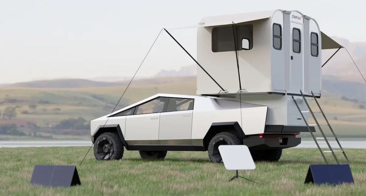 Tesla Cybertruck превратили в дом на колесах с кухней и душем