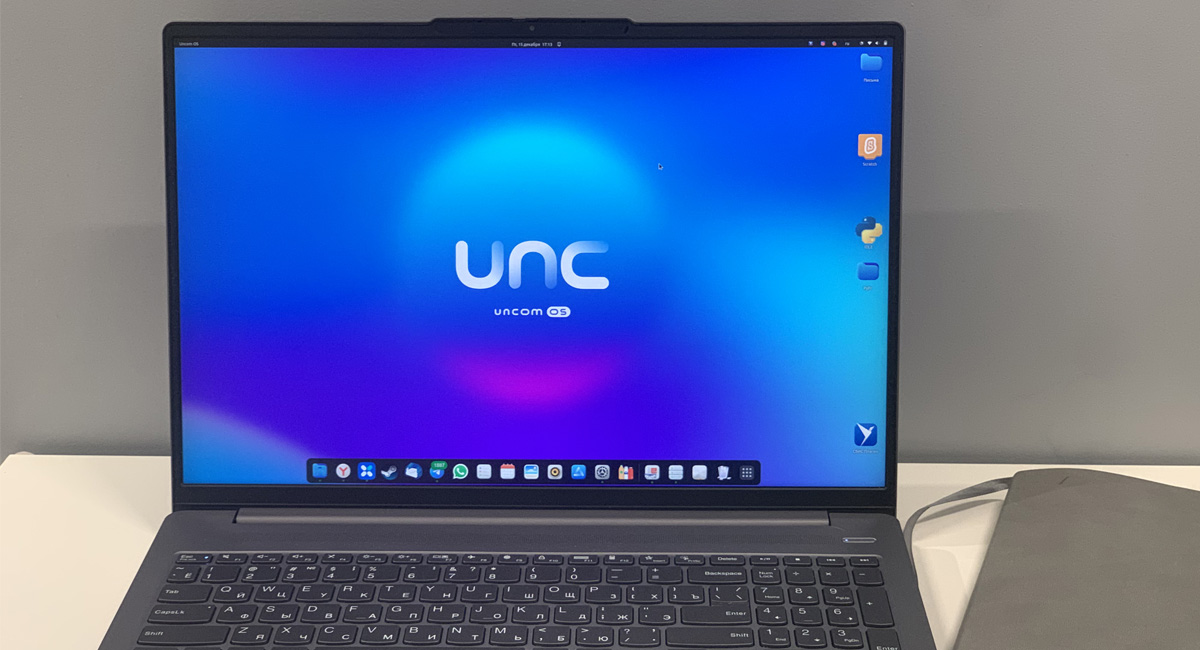 Российская Uncom OS официально появится в серии ноутбуков Lenovo V15 G4