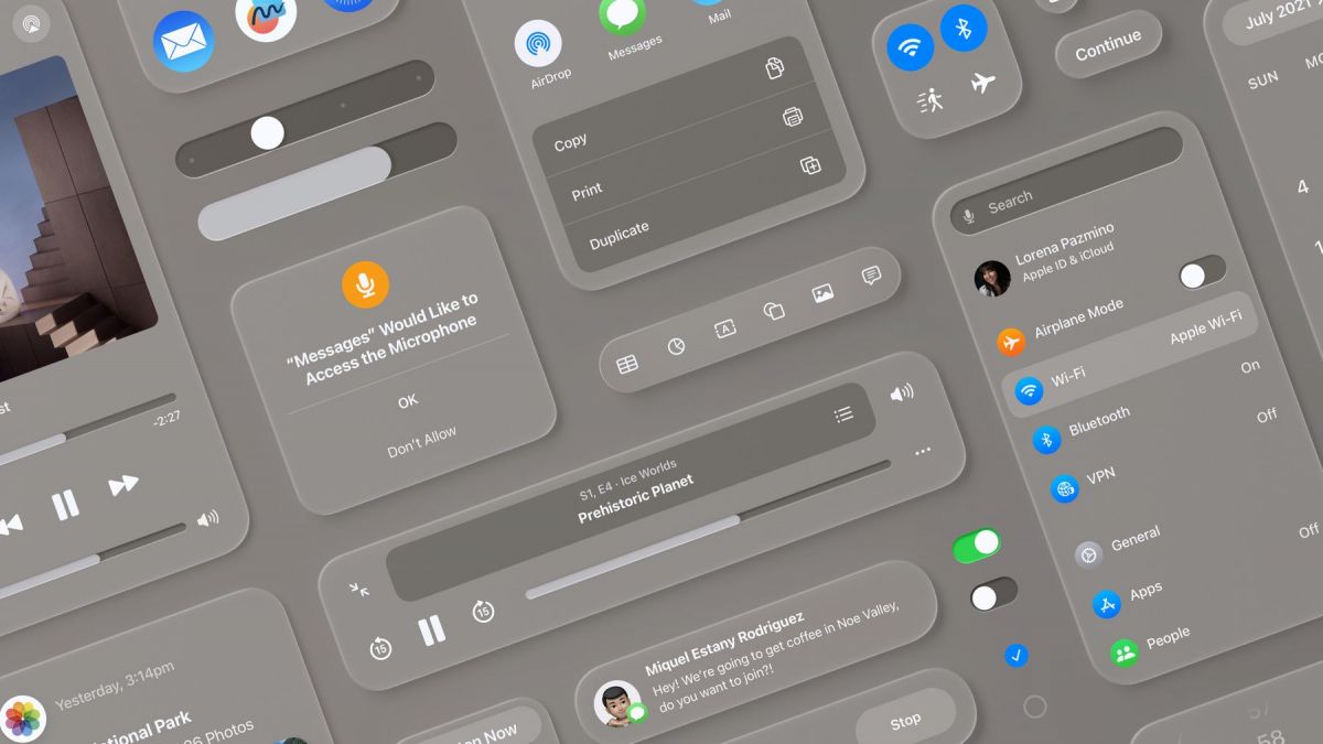 iOS 18 может получить интерфейс в стиле visionOS