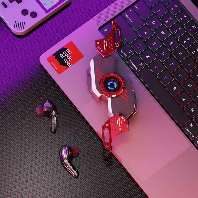 Представлены Cyberstud Spin — киберпанк-наушники с кейсом-спиннером