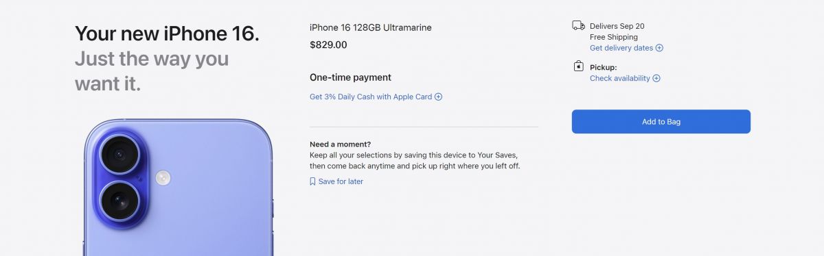 Apple распродала все iPhone 16 Pro Max за 18 минут