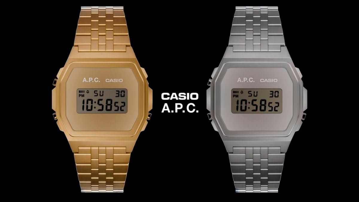 Назад в 70-е: Casio и A.P.C. выпустили новые часы в ретро-стиле