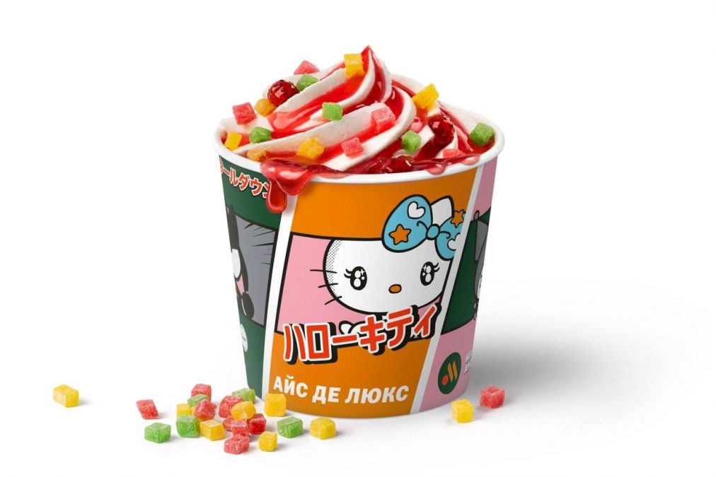 В меню «Вкусно — и точка» появится розовый бургер Hello Kitty.