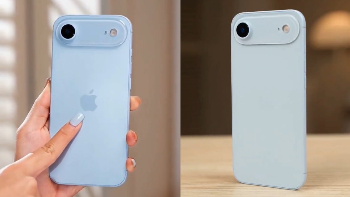 iPhone 17 Air в новом небесно-голубом цвете показали на видео