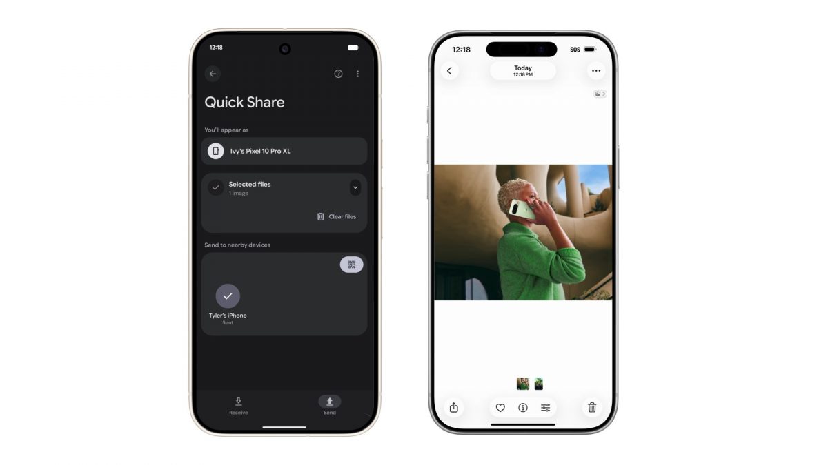 Google Pixel 10 научили обмениваться файлами с iPhone через AirDrop
