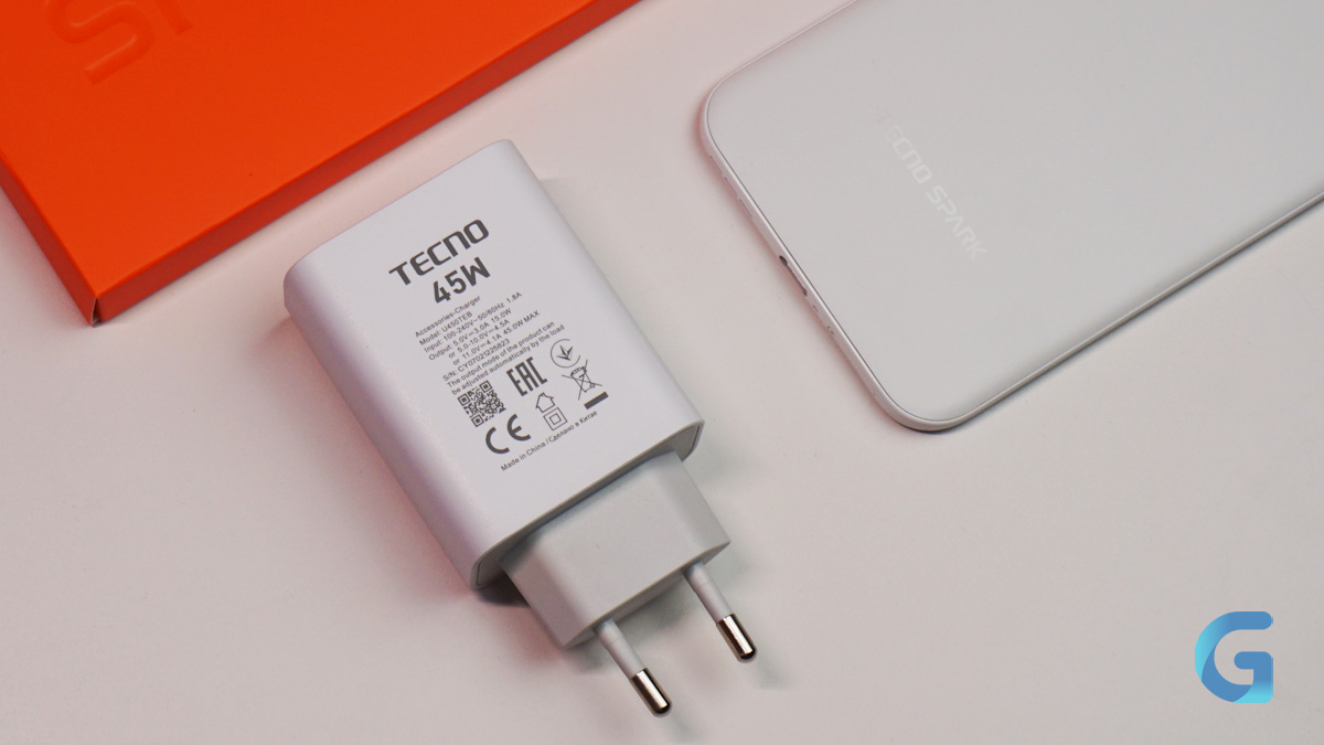 Обзор TECNO SPARK Slim зарядка