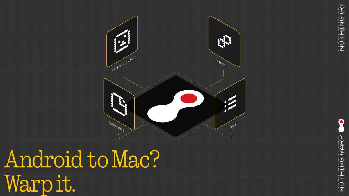 Nothing запустила Warp для передачи файлов между смартфоном и ПК