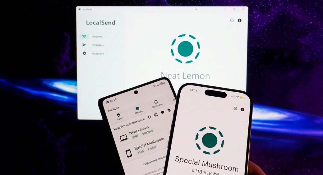 LocalSend заменяет AirDrop там, где Apple не хочет дружить с Windows и Android