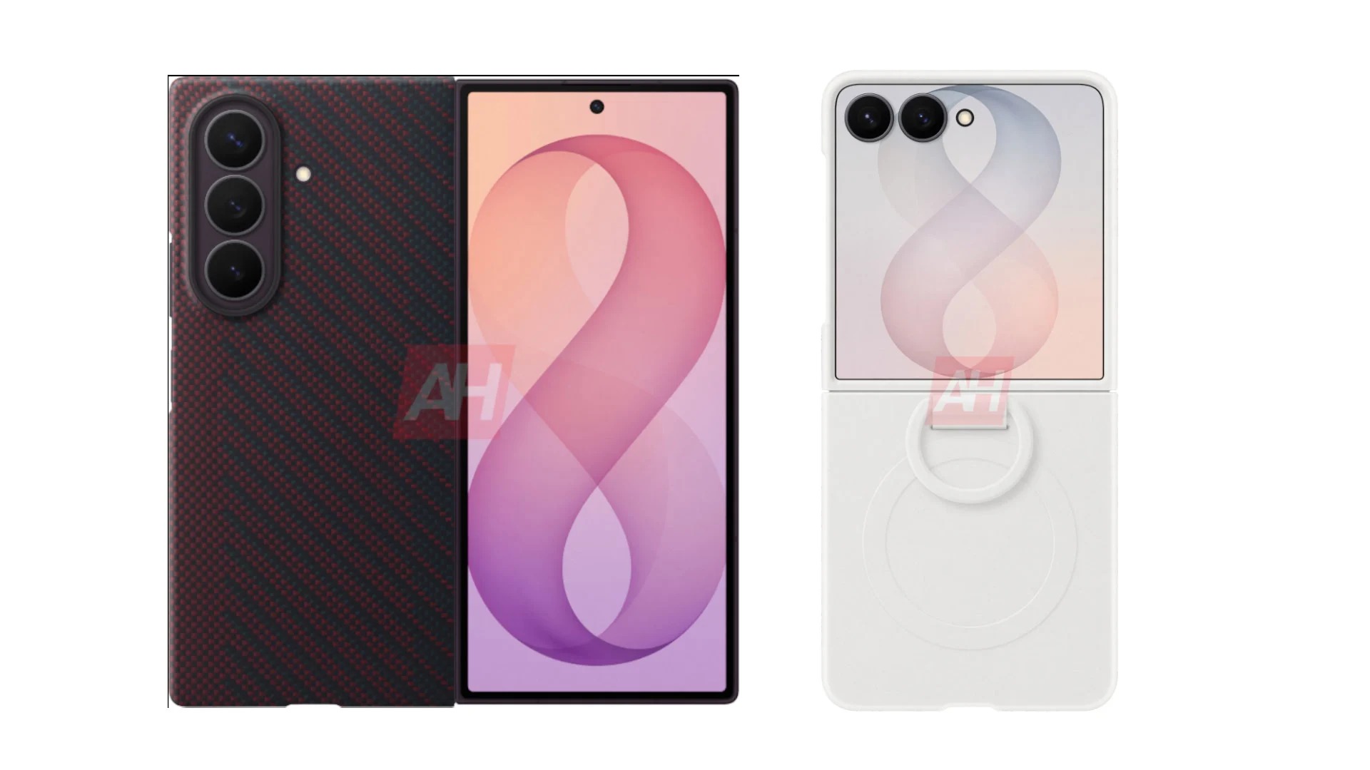 Появились изображения фирменных чехлов Galaxy Z Fold 8 и Flip 8