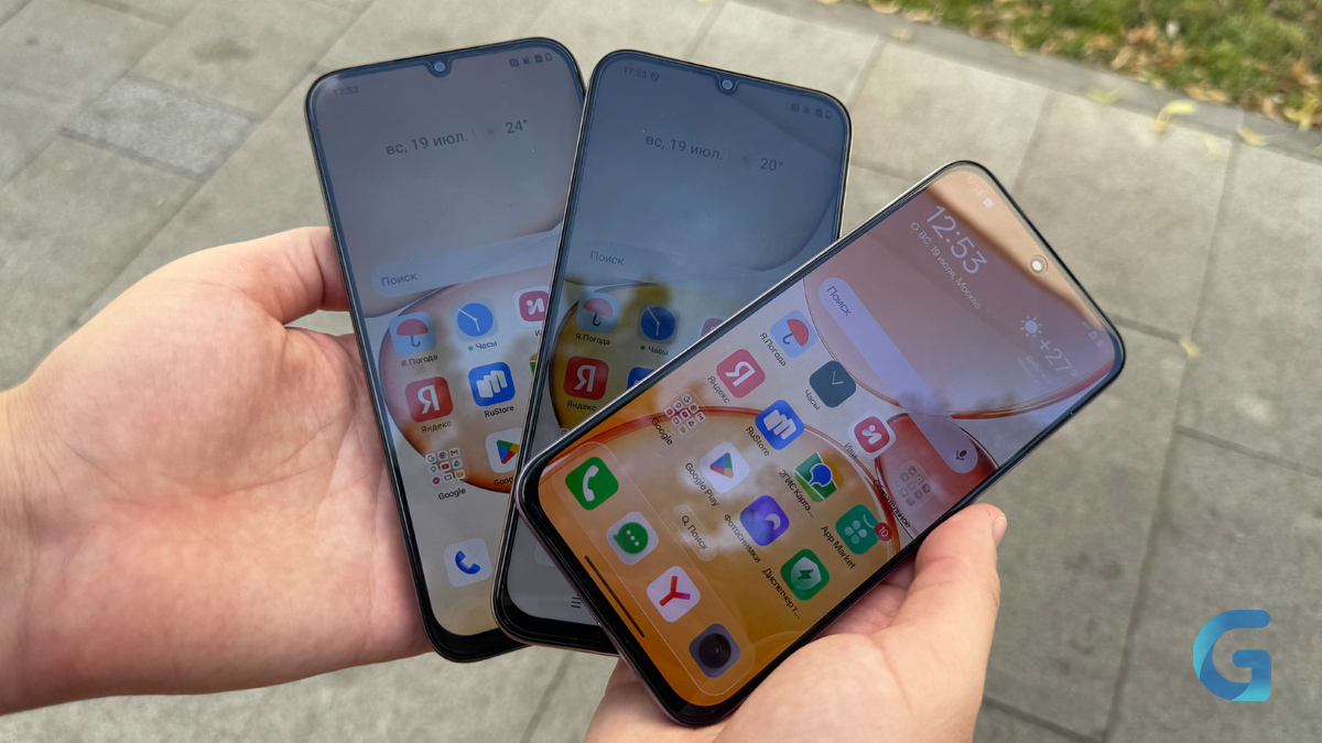 Обзор realme P4, P4x и P4 Lite экран