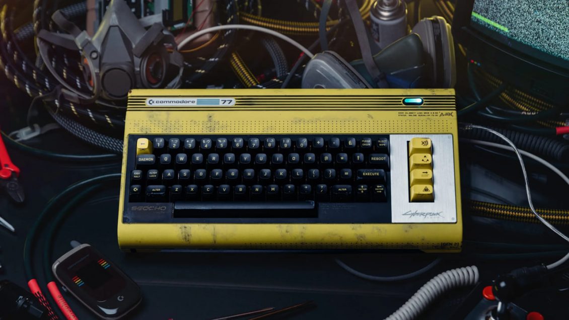 Представлен компьютер Commodore 77 в дизайне Cyberpunk 2077