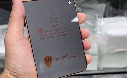 Защитные стёкла для складного iPhone Ultra показали на фото и видео