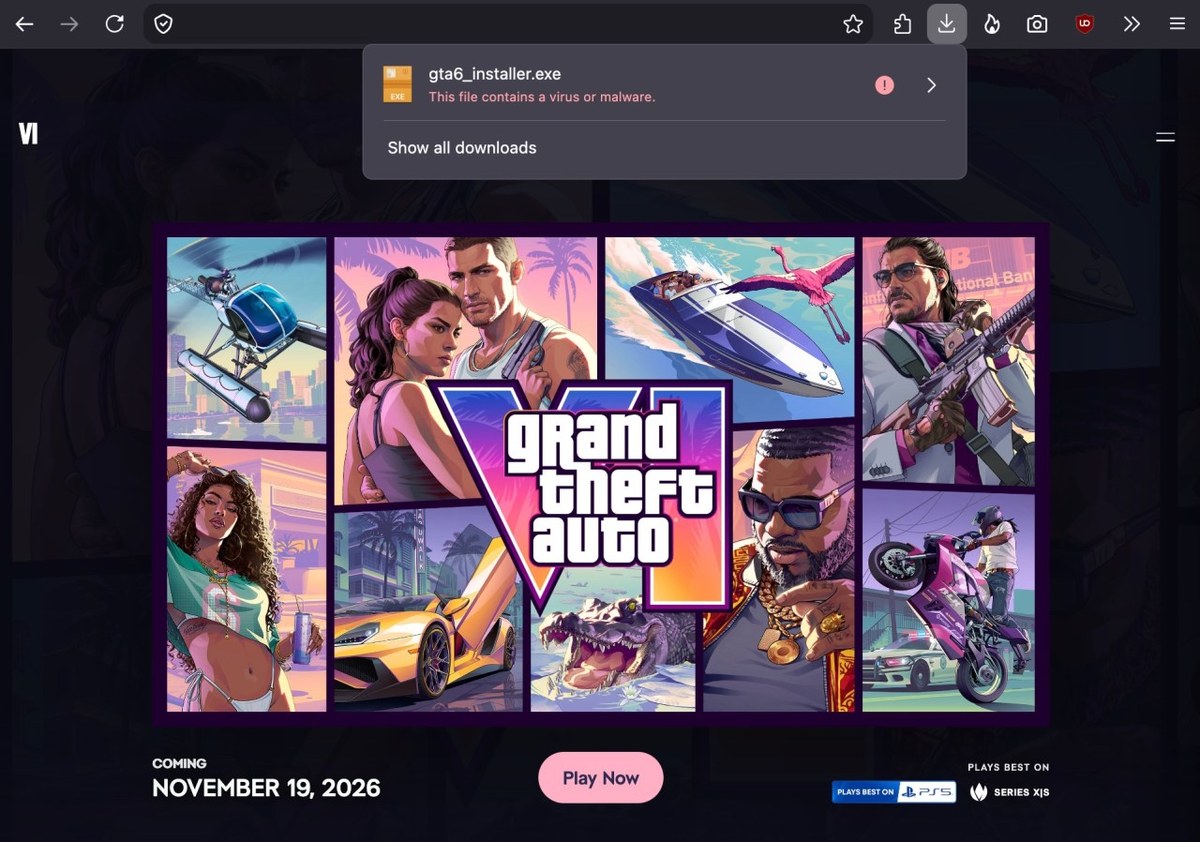 [ПРОВЕРИТЬ] Хакеры распространяют опасный вирус под видом демоверсии GTA 6