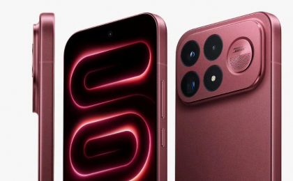 До анонса: в сеть утекли рендеры топового Redmi K100 Pro Max в цвете Cabernet Red
