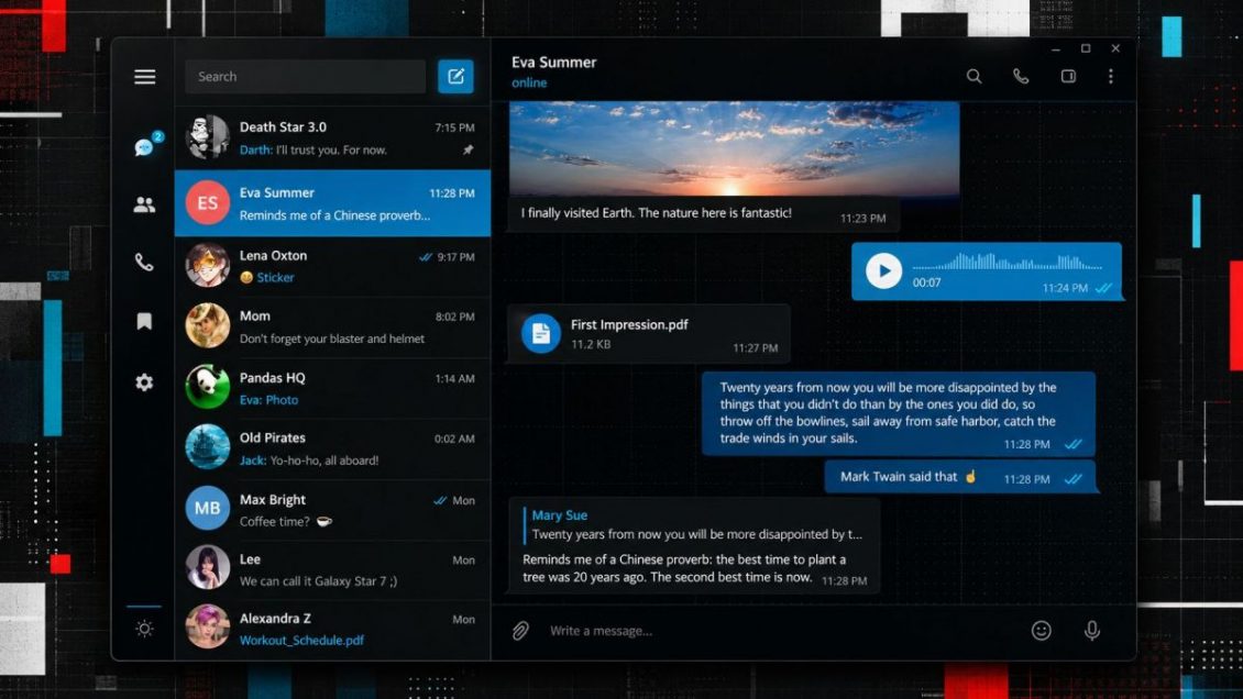 Telegram выпустил обновление 7.1.1 для компьютеров