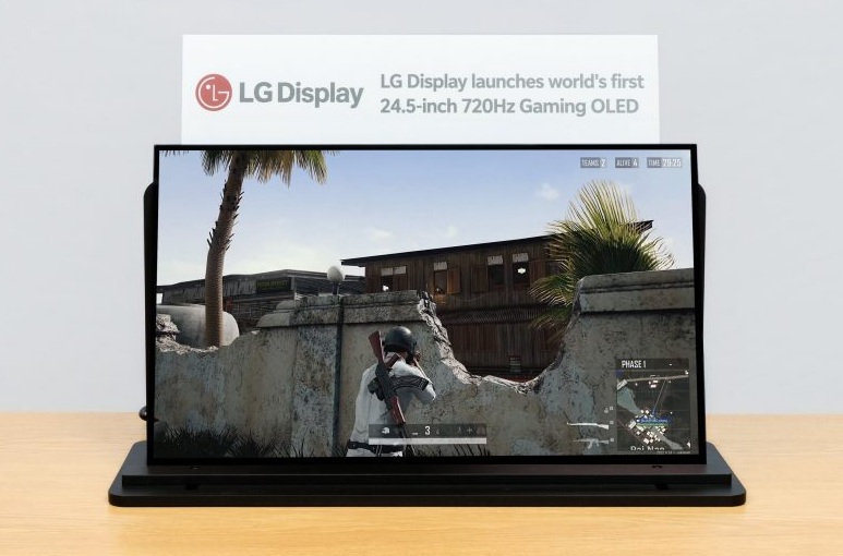 LG представила первую в мире OLED-панель с частотой 720 Гц для игровых мониторов