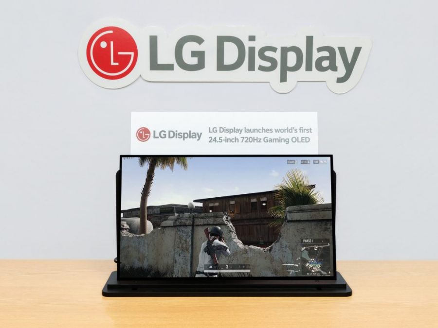 LG представила первую в мире OLED-панель с частотой 720 Гц для игровых мониторов