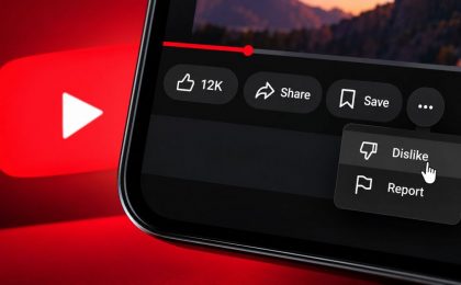 YouTube продолжает избавляться от дизлайков: теперь кнопку «Не нравится» прячут в меню