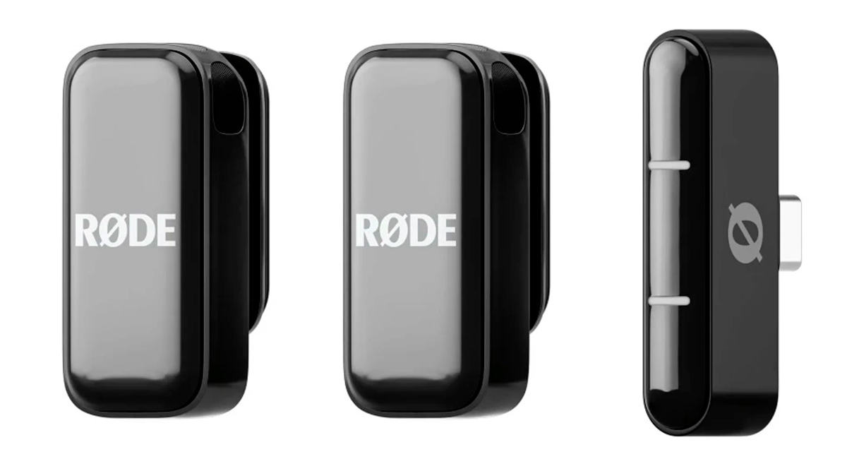 Два передатчика и приёмник RØDE Wireless Micro для записи видео на смартфон